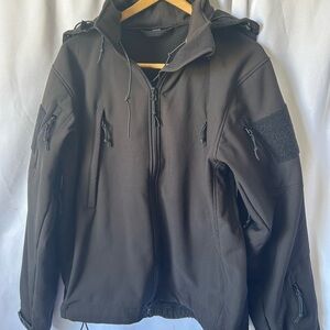 Rothco Mens Special OPS Tactical Soft Shell Poly Outer Black Jacket Medium M
